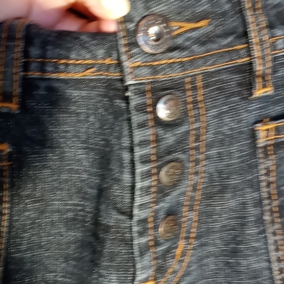 Parasuco Diamond Jeans Low Rise Wide Leg Size 30 Blue W 15" R 8" I 32" - Picture 5 of 15